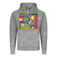 Cloud Rock name puzzle ribbon of inspiration Vintage Hoodie - LillyAllenDesigns