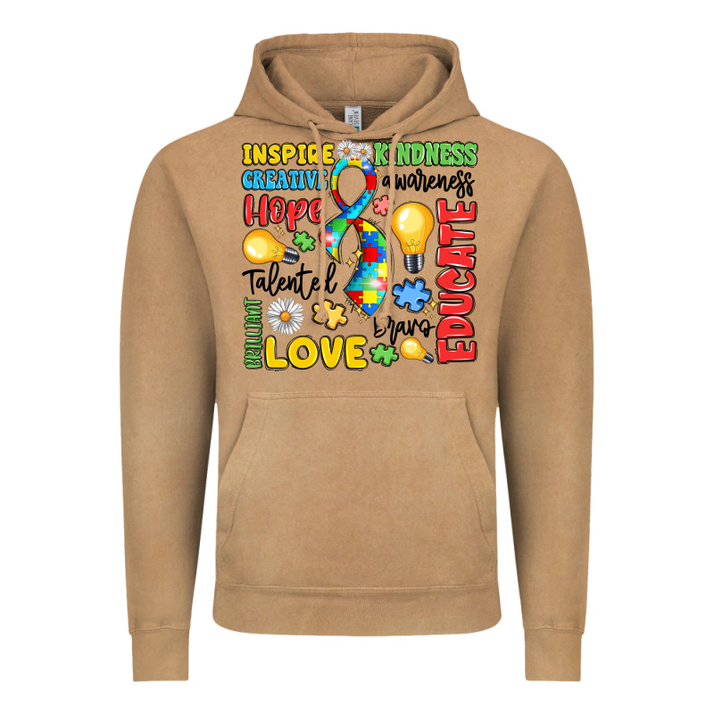 Name Puzzle Ribbon Of Inspiration Vintage Hoodie by LillyAllenDesigns | Teevron