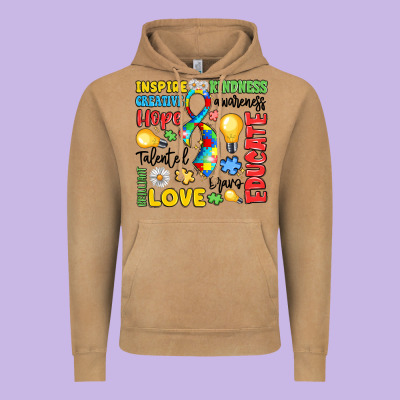 Name Puzzle Ribbon Of Inspiration Vintage Hoodie Designed By Lillyallendesigns