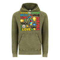 Vintage Olive name puzzle ribbon of inspiration Vintage Hoodie - LillyAllenDesigns