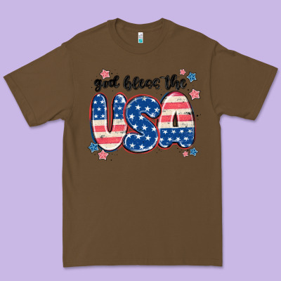 God Bless America Premium Tee Designed By Maliassmallbusiness
