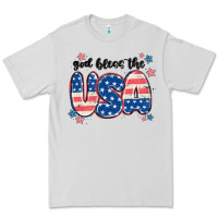 Dove Grey god bless america Premium Tee - MaliasSmallBusiness