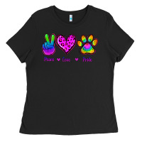 Black Peace Love Pride Ladies Tee - Jasminsmagicworld
