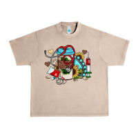 French Oak Christmas sunflower gemstone nurse Urban Heavy Tee - JahusDesignShop