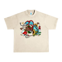 Sandshell Christmas sunflower gemstone nurse Urban Heavy Tee - JahusDesignShop