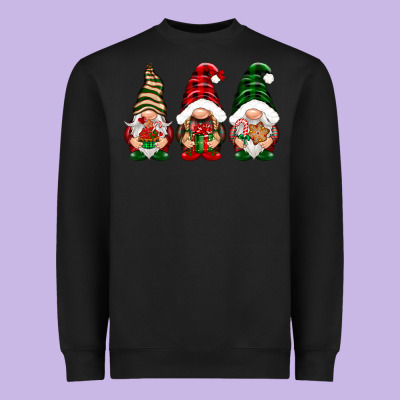 Christmas Gnomes Heavyweight Sweatshirt Designed By Nancycooperartshop