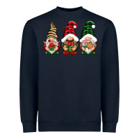 Navy Christmas gnomes Heavyweight Sweatshirt - NancyCooperArtShop