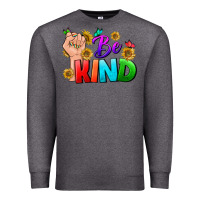 Charcoal Heather Be Kind LGBTQ+ Premium Sweatshirt - BundleAndBundleShop