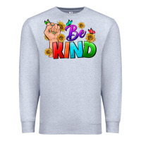 Heather Grey Be Kind LGBTQ+ Premium Sweatshirt - BundleAndBundleShop