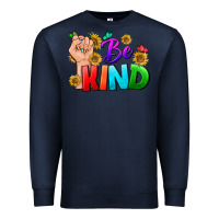 Navy Be Kind LGBTQ+ Premium Sweatshirt - BundleAndBundleShop