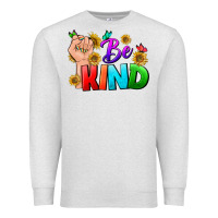 Oatmeal Heather Be Kind LGBTQ+ Premium Sweatshirt - BundleAndBundleShop
