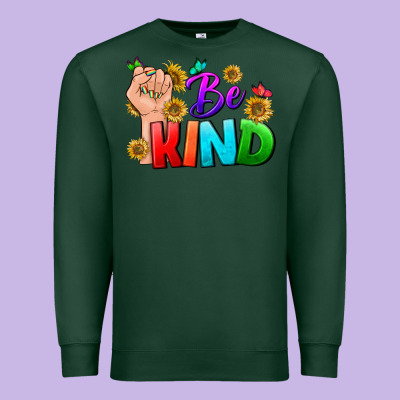 Be Kind Lgbtq+ Premium Sweatshirt Designed By Bundleandbundleshop