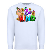 White Be Kind LGBTQ+ Premium Sweatshirt - BundleAndBundleShop