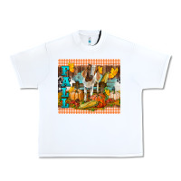 White Fall With Baby Goat Urban Heavy Tee - LillyAllenDesigns