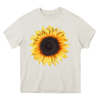 Cream treetops sunflower Heavy Core Tee - LillyAllenDesigns