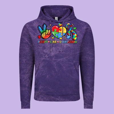 Accept Love Understand Vintage Hoodie Designed By Lillyallendesigns