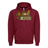 Burgundy i dont need luck ive got jesus Zipper Hoodie - CowGirlArtShop