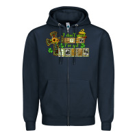 Navy i dont need luck ive got jesus Zipper Hoodie - CowGirlArtShop