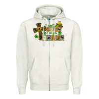Oatmeal Heather i dont need luck ive got jesus Zipper Hoodie - CowGirlArtShop