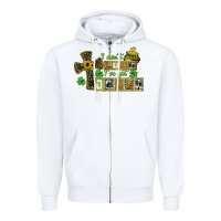 White i dont need luck ive got jesus Zipper Hoodie - CowGirlArtShop