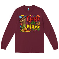 Burgundy My first cinco de mayo Long Sleeve Tee - RanaPortraitStore