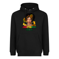 Black juneteenth 1865 black woman Heavyweight Hoodie - FaDigitalArtStudio