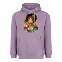Lavender juneteenth 1865 black woman Heavyweight Hoodie - FaDigitalArtStudio