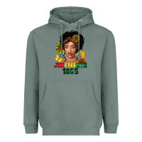 Sage juneteenth 1865 black woman Heavyweight Hoodie - FaDigitalArtStudio