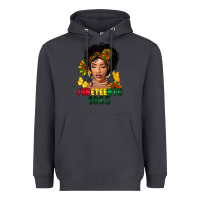 Smoke juneteenth 1865 black woman Heavyweight Hoodie - FaDigitalArtStudio