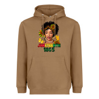 Toasted Coconut juneteenth 1865 black woman Heavyweight Hoodie - FaDigitalArtStudio