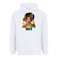 White juneteenth 1865 black woman Heavyweight Hoodie - FaDigitalArtStudio