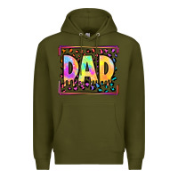 Army Green lgbtq tie dye dad Premium Hoodie - OliviaCreatesArt