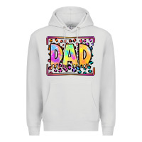 Dove Grey lgbtq tie dye dad Premium Hoodie - OliviaCreatesArt