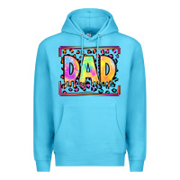 Ocean Blue lgbtq tie dye dad Premium Hoodie - OliviaCreatesArt