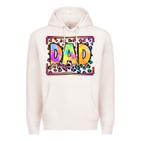 Pale Pink lgbtq tie dye dad Premium Hoodie - OliviaCreatesArt