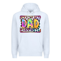 White lgbtq tie dye dad Premium Hoodie - OliviaCreatesArt
