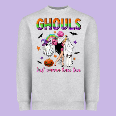 Ghouls Just Wanna Have Fun Heavyweight Sweatshirt Designed By Nancycooperartshop