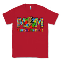 Red empowering autism mom life Classic Tee - LillyAllenDesigns