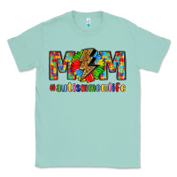 Seafoam empowering autism mom life Classic Tee - LillyAllenDesigns