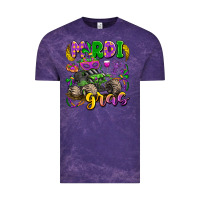 Cloud Purple mardi gras monster truck Vintage Tee - LillyAllenDesigns