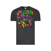 Vintage Black mardi gras monster truck Vintage Tee - LillyAllenDesigns