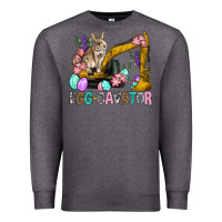 Charcoal Heather Egg Cavator Easter Premium Sweatshirt - BundleAndBundleShop