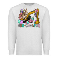 Oatmeal Heather Egg Cavator Easter Premium Sweatshirt - BundleAndBundleShop