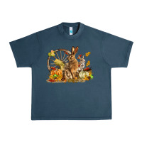 Midnight Navy Fall Rabbit Urban Heavy Tee - LillyAllenDesigns