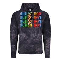 Cloud Black autism mom lightning bolt Vintage Hoodie - LillyAllenDesigns