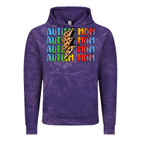 Cloud Purple autism mom lightning bolt Vintage Hoodie - LillyAllenDesigns