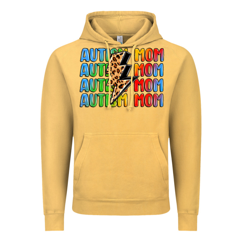 Autism Mom Lightning Bolt Vintage Hoodie by LillyAllenDesigns | Teevron