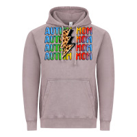 Vintage Zinc autism mom lightning bolt Vintage Hoodie - LillyAllenDesigns