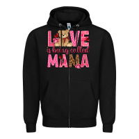 Black Love is being called mama mother's day Zipper Hoodie - HowdyJamesFarm