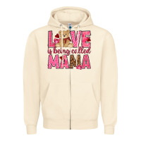 Sandshell Love is being called mama mother's day Zipper Hoodie - HowdyJamesFarm